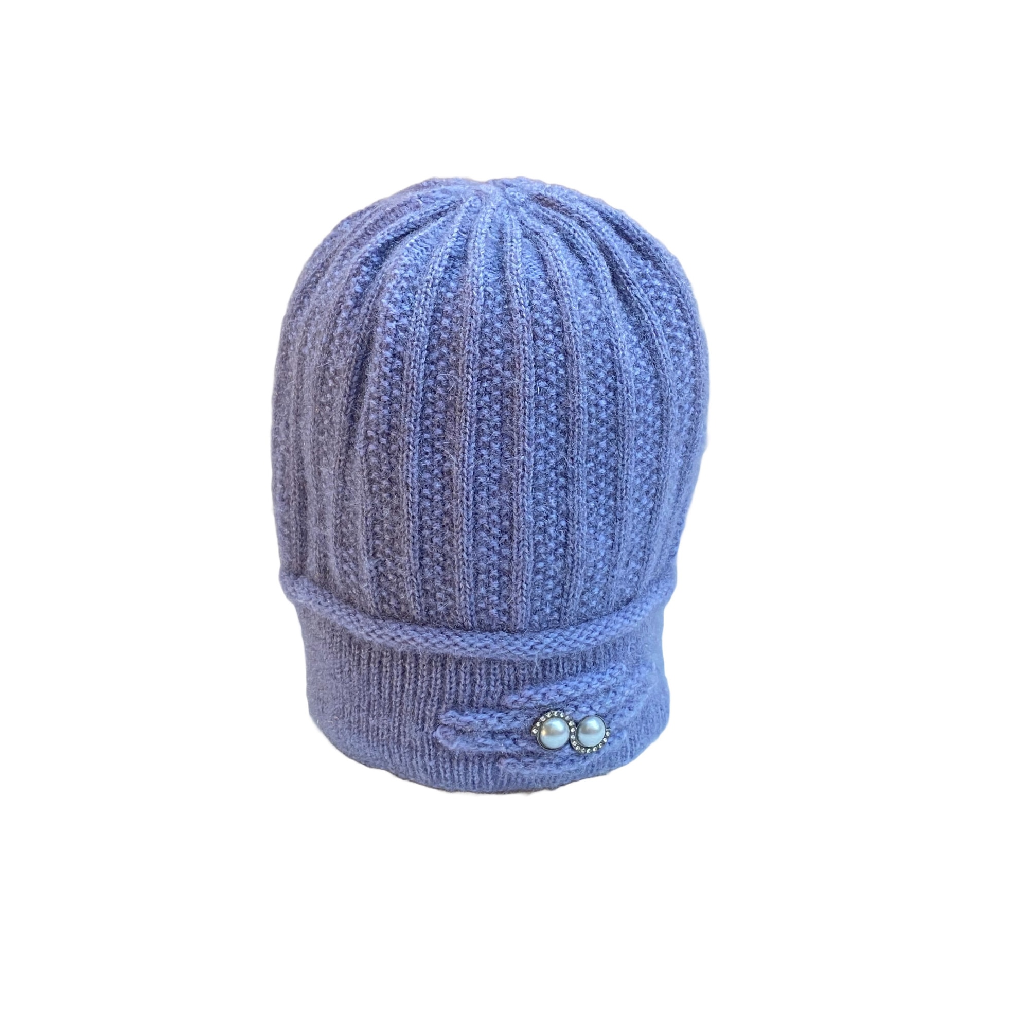 Imagine pentru Caciula dama de iarna cu captuseala, fina, elastica si moale, marime universala, culoare bleu