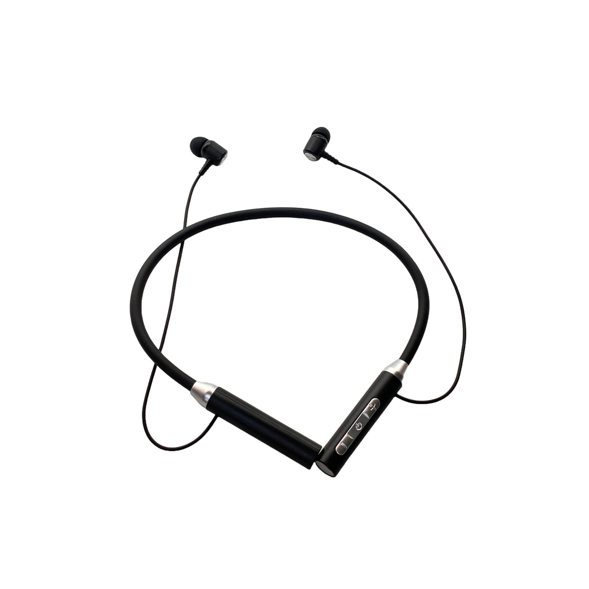 Imagine pentru Casti wireless tip neckband in-ear, Bluetooth 5.2, Handsfree, IPX3, Prindere magnetica, Negru