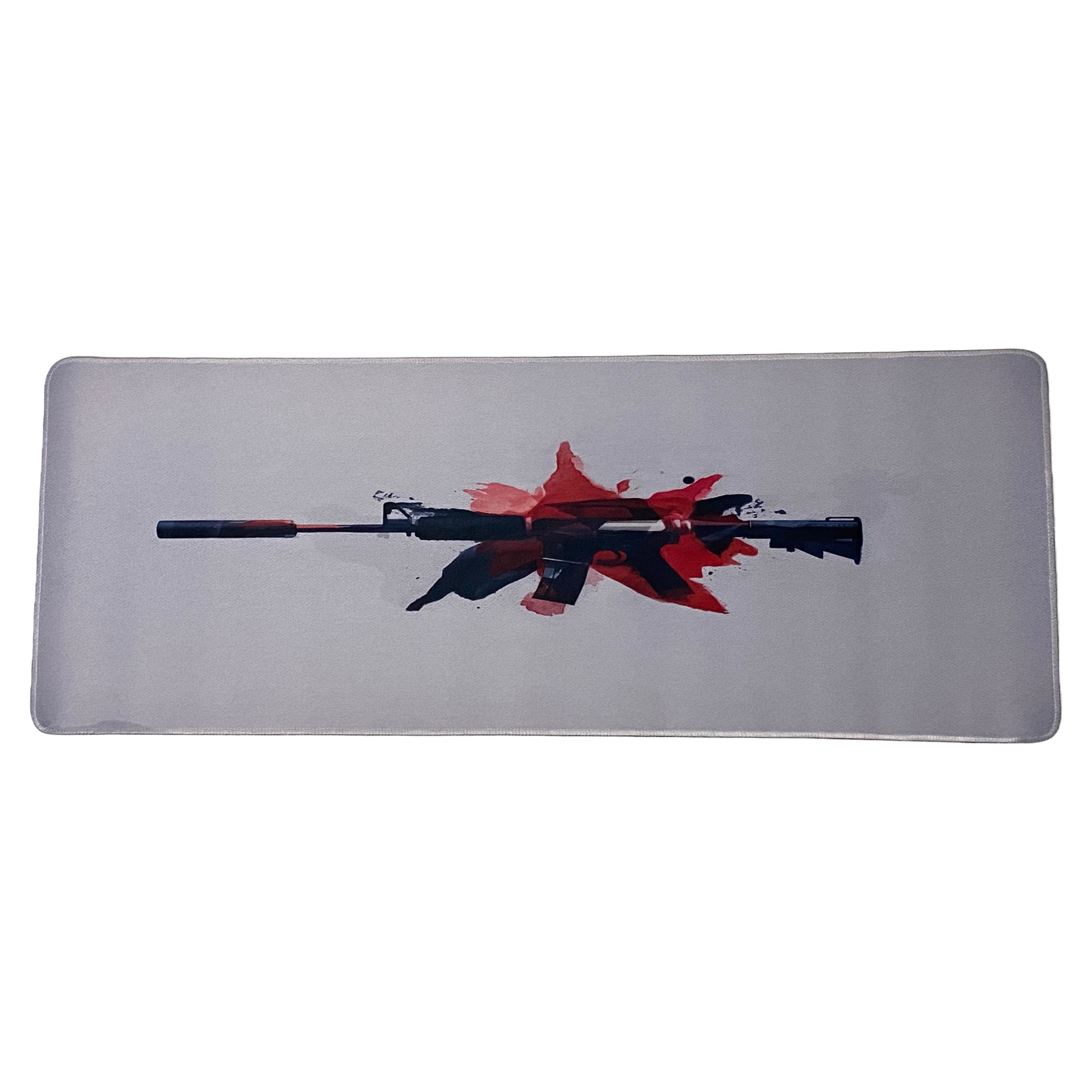 Imagine pentru Mousepad format Deskmat pentru gaming, Black Rifle Gun 800 x 300 x 2 mm