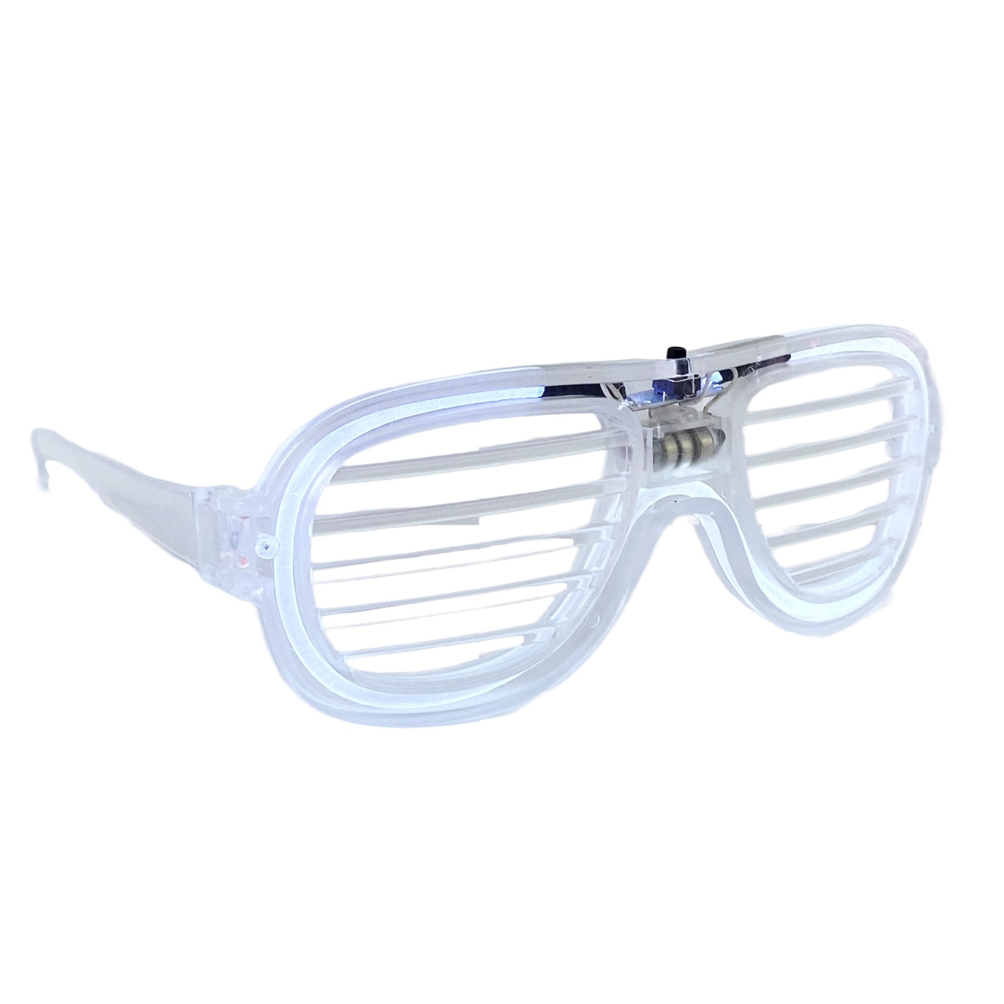 Imagine pentru Ochelari pentru petrecere LED, stil rotund, culoare alb