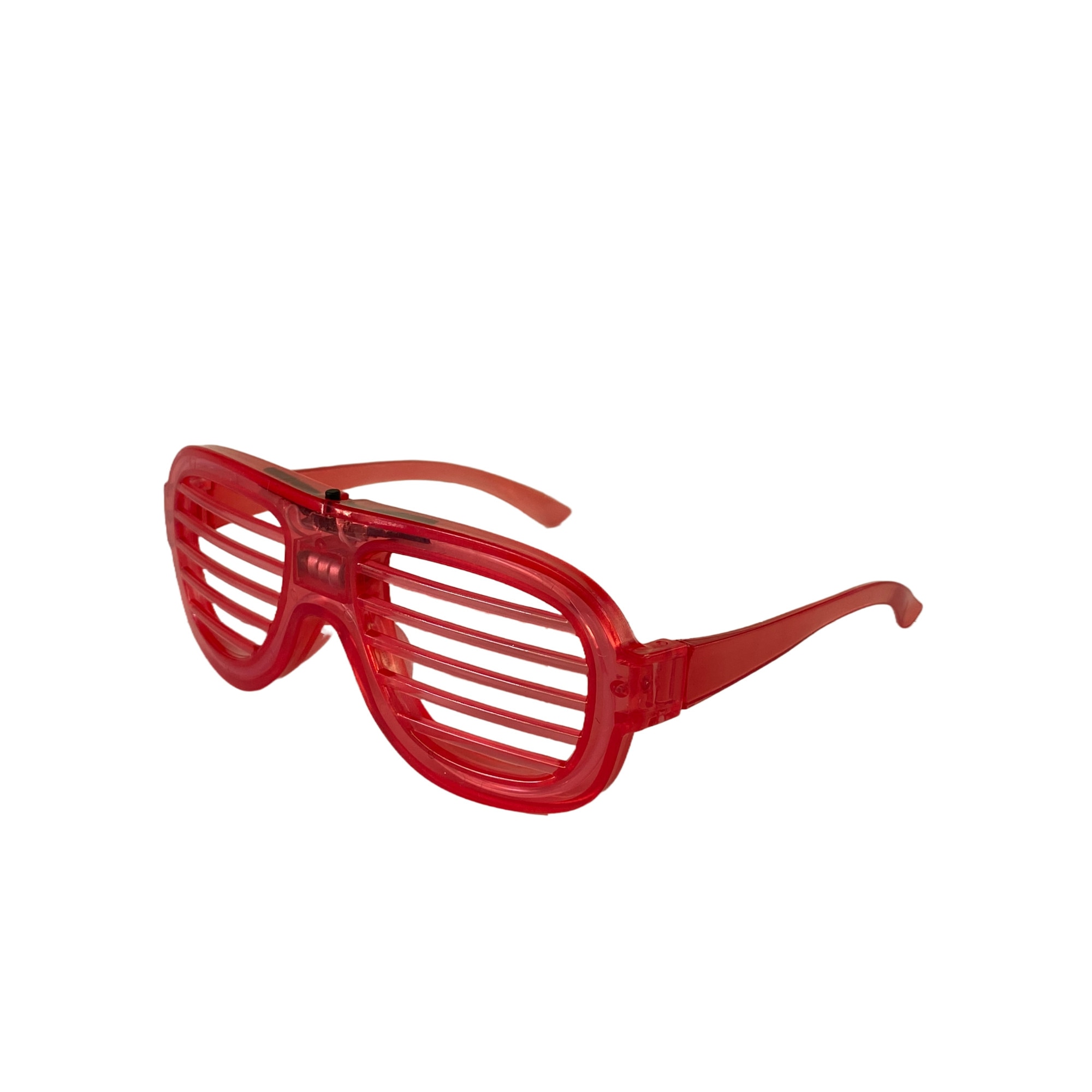 Imagine pentru Ochelari pentru petrecere LED, stil rotund, culoare rosu