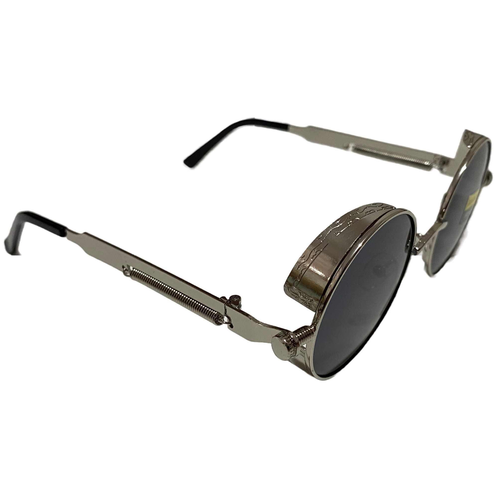 Imagine pentru Ochelari unisex in stil Steam Punk Gothic, argintii