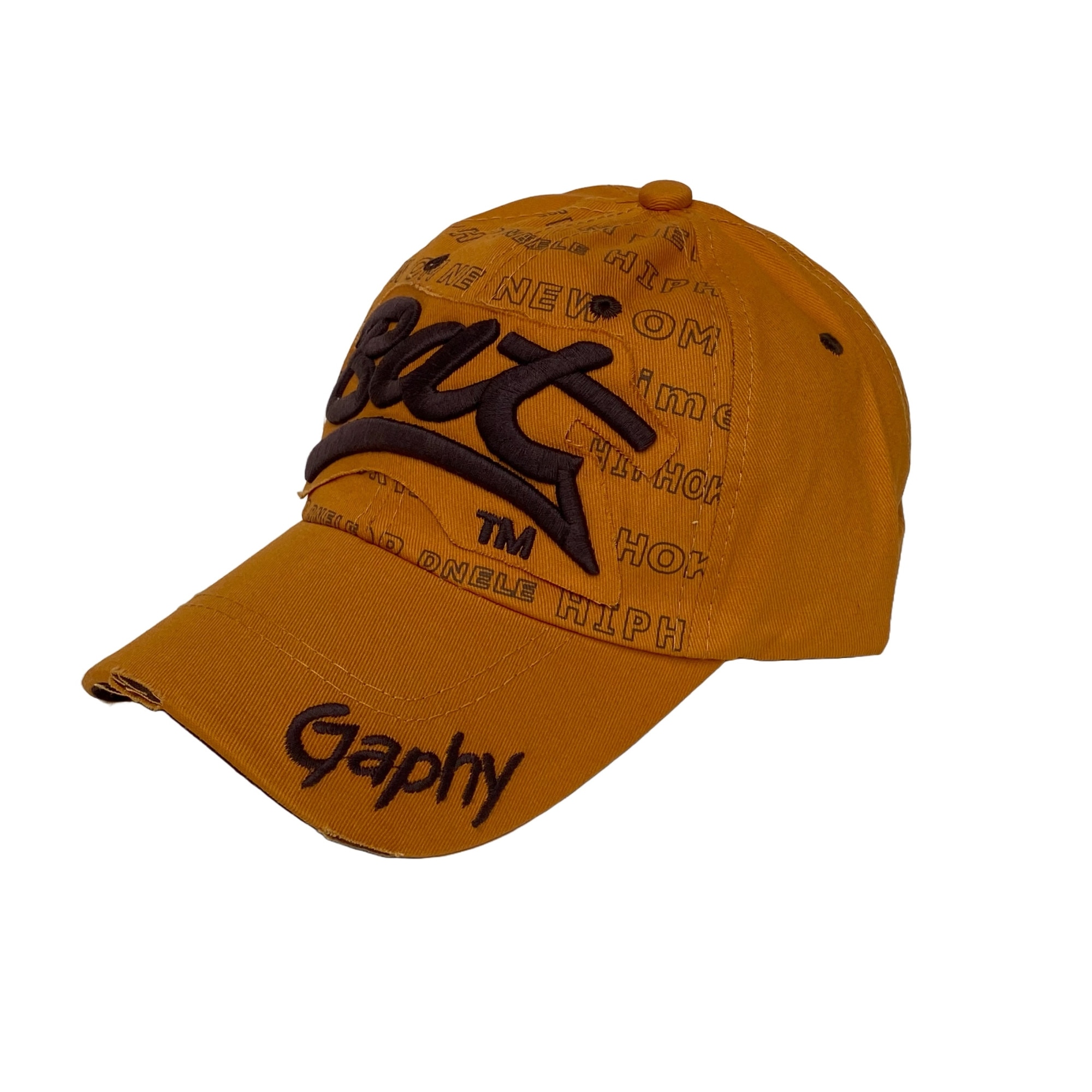 Imagine pentru Sapca unisex, 100% Bumbac, marime universala reglabila, model Graphy, mustar