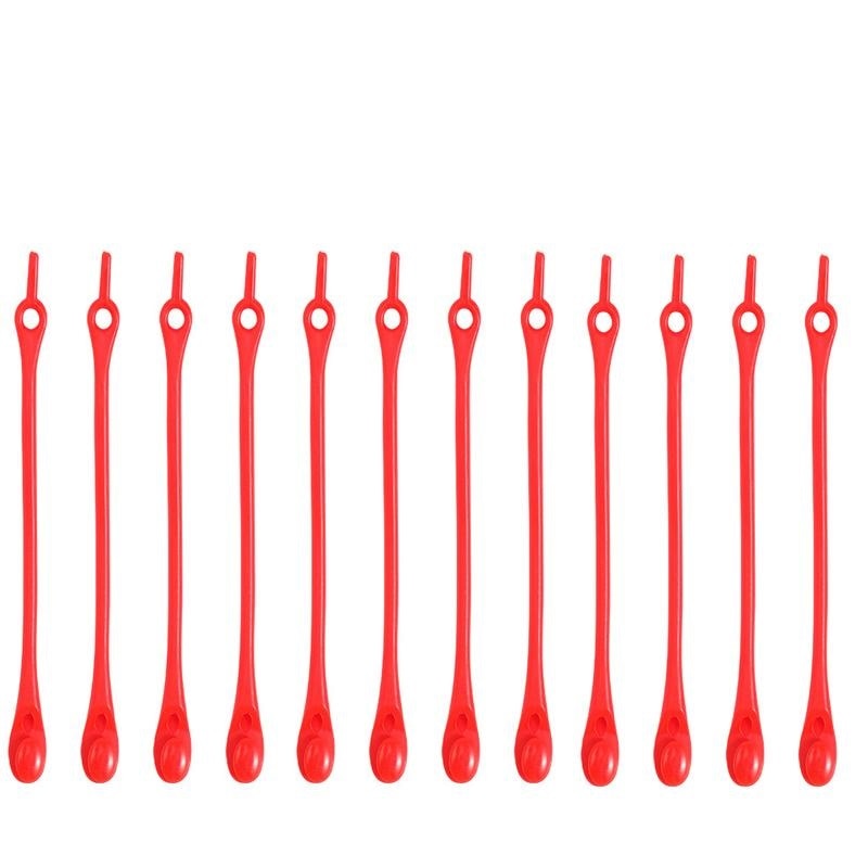 Imagine pentru Set 12 sireturi silicon rosu